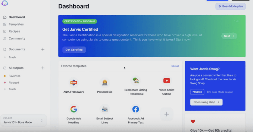 Jarvis-dashboard